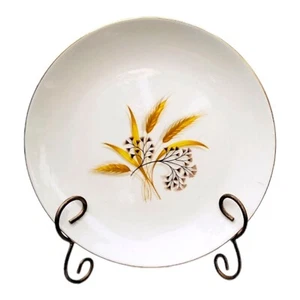 Vtg Homer Laughlin Rhythm Golden Wheat 10" Dinner Plate Harvest Autumn Fall - Picture 1 of 9