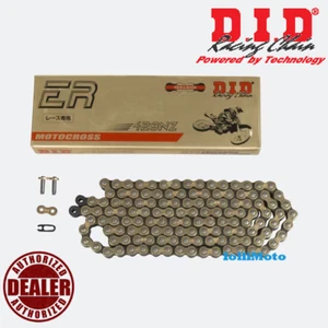 CATENA DID 428 NZ ORO G&B RACING PASSO 428 130 MAGLIE RINFORZATA CHIUSURA A CLIP - Foto 1 di 3