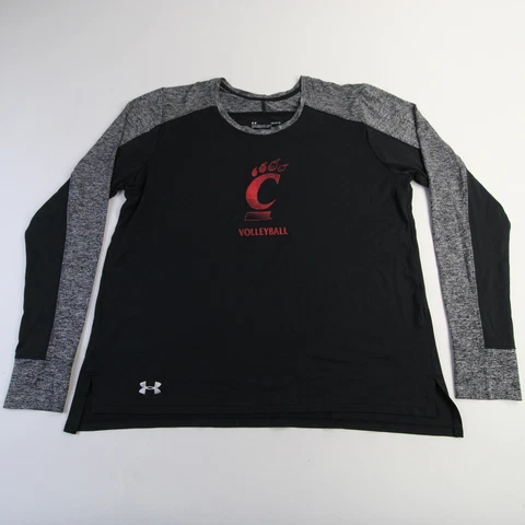 Cincinnati Bearcats Under Armour Long Sleeve Shirt Men's Black/Gray Used Cover
