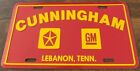 Cunningham Dealership Booster License Plate Lebanon Tennessee Chrysler GM