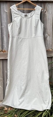 Castle Hill Dress Women's Size 16 W Solid Beige Maxi Dress Sleeveless Side Slits - Image 1 of 4