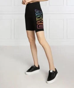 DKNY SPORT Women's Pride Bike Shorts High Waist Slim S NEW $50 DP2S5010 - Picture 1 of 5