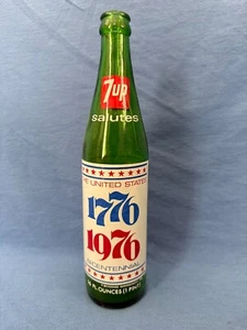 Vintage 7Up Commemorative 1776-1976 Bicentennial Liberty Bell Flasche leer Soda - Bild 1 von 9