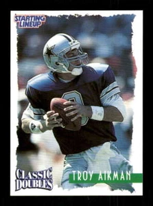 1997 Kenner Starting Lineup Card classic doubles Troy Aikman BXCP41 - Picture 1 of 2