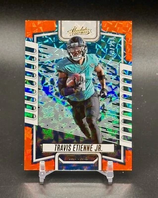 2023 Panini Absolute #56 Travis Etienne Jr. Orange Mosaic /299 Jaguars - Image 1 of 2
