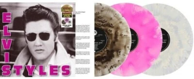 ELVIS PRESLEY LP x 3 Elvis Styles Triple COLOURED Vinyl RECORD STORE DAY 2024 RS - Image 1 of 4