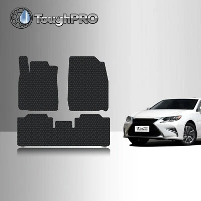 ToughPRO Floor Mats Black For Lexus ES300h All Weather Custom Fit 2016-2018 - Image 1 of 4