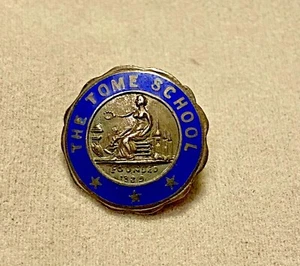 ESTATE FIND!Antique 1900's Jacob Tome School Sterling Silver Pin - Picture 1 of 3