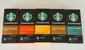 Starbucks by Nespresso Original Line Variety Pack Coffee 50 Count Espresso Pods - Picture 1 of 5