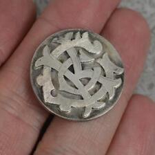 Edwardian Military Solid Silver Button