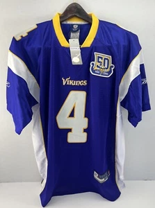NFL Equipment ONFIELD Reebok Minnesota Vikings Brett Farve  Jersey #4 Size Large - Picture 1 of 22