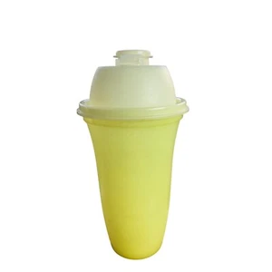 Coperchio superiore vintage Tupperware coppa shaker giallo #844 giallo flip #564 grava SENZA INSERTO - Foto 1 di 5