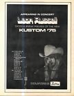 RST5 PICTURE/ADVERT 13X11 LEON RUSSE;; KUSTOM 75 TOUR DATES