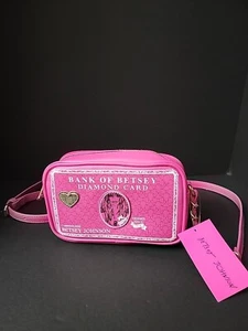 Tarjeta de diamantes BETSEY JOHNSON Bank of Betsey/bolso de hombro/bandolera nuevo con etiquetas - Imagen 1 de 9