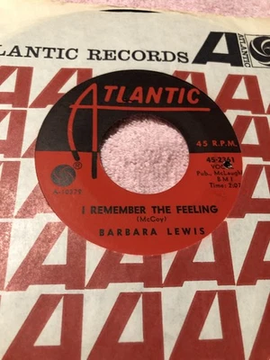 BARBARA LEWIS I Remember The Feeling 45 Soul Atlantic 45-2361 VG++ - Image 1 of 2