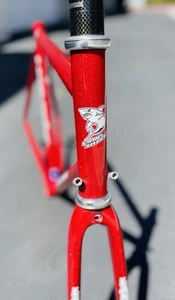 Landshark Road Bike Frameset Dedacciai Zero Uno Steel Reynolds Carbon Fork - Picture 1 of 18