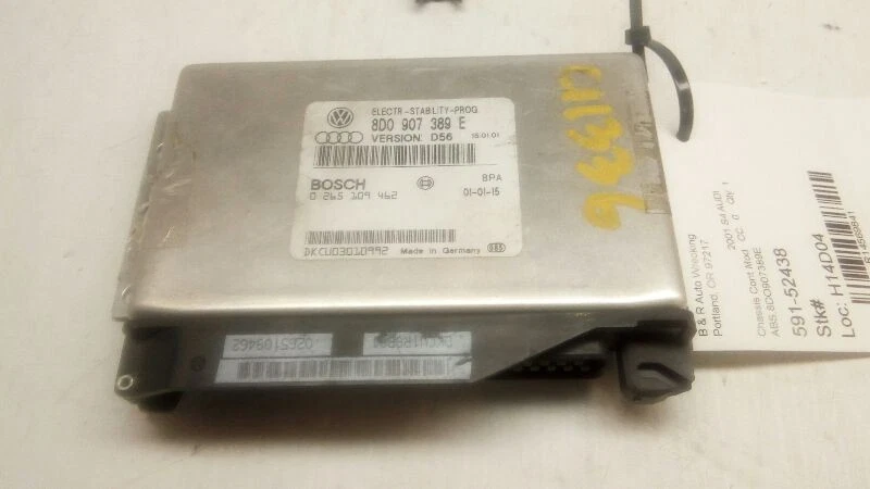 Chasis ECM ABS debajo del asiento trasero izquierdo AWD Quattro se adapta a 00-02 AUDI A4 Foto 1 de 4