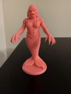 Criatura de la Sirena de la Laguna Negra - Figura Impresa en 3D Estilo Marx Foto 1 de 3