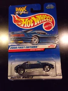Hot Wheels 2000 #080 First Editions MX48 Turbo #20 of 36 Max Steel Unopened - Picture 1 of 2