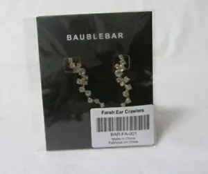 BAUBLEBAR FARAH ORE CRAWLERS PERFORADO TONO DORADO CON DIAMANTES DE IMITACIÓN SELLADOS NUEVOS - Imagen 1 de 2