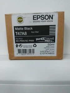 Epson T47A8 mattschwarz Ultra Chrom Pro 10 Tinte 50ml C13T47A800 BRANDNEU UK - Bild 1 von 3