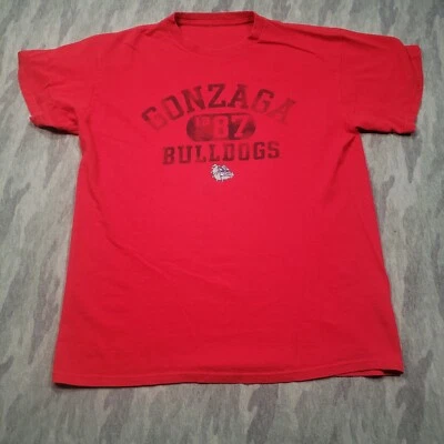 Gonzaga Bulldogs Shirt Medium Red Short Sleeve Tee Crew Neck - Image 1 of 4