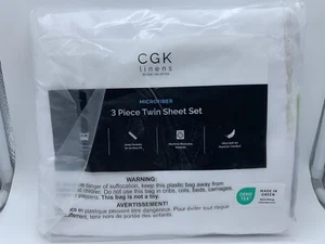 Sheets Hotel Luxury Single Flat Only, Soft, Wrinkle Free Top Sheet by CGK Linens - Picture 1 of 3