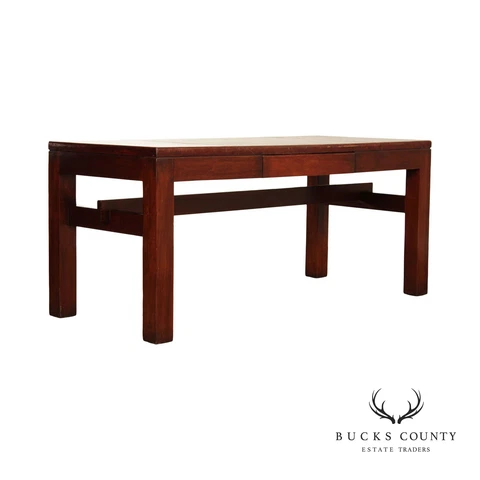South Cone Trading Company Rustic Leather Top Writing Desk Cover