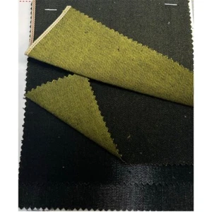 11.6oz Stretch Black Selvedge Denim Fabric Backside Green Selvedged Jeans Cloth - Picture 1 of 3