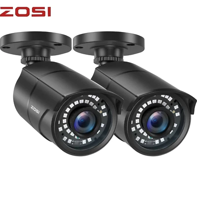 ZOSI 2 PIEZAS 1080P Hogar Bala Vigilancia Cámara de Seguridad Exterior Visión Nocturna Foto 1 de 4