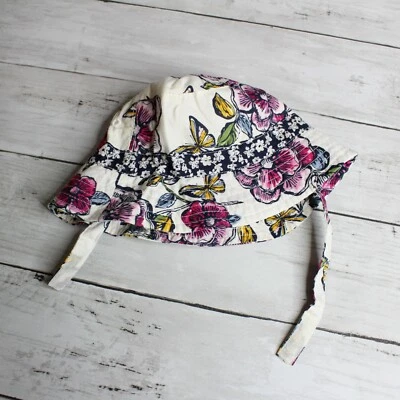 TCP Bebé Niña Sombrero para el Sol Infantil Talla 0-6 Meses Floral Correa para la Mentón Floral Foto 1 de 4