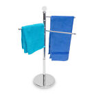 Handtuchstnder Handtuchhalter 3 bewegliche Arme Edelstahl Chrom Kleiderstnder