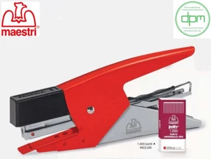 Spillatrice Cucitrice Punti Metallici Pinzatrice Fogli + 1000 Punti Casa Ufficio - Imagen 1 de 2