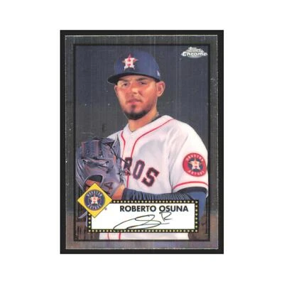 2021 Topps Chrome Roberto Osuna Astros #343 - Image 1 of 3