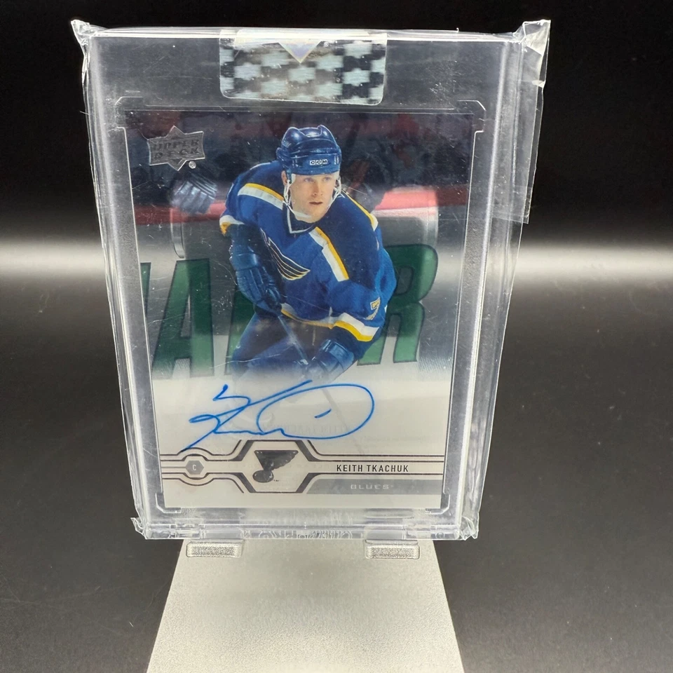 Keith Tkachuk Autograph Auto Upper Deck Clear Cut Card St. Louis Blues 2019-2020 - Image 1 of 2