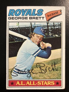Kansas City Royals George Brett TOPPS 1977