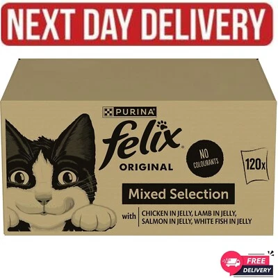 PURINA FELIX ORIGINAL Mixed Menu in Jelly Wet Cat Food 120x85g