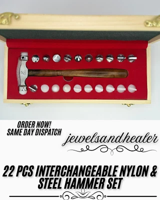 Pro 22-Piece Hammer Set for Jewelry Making Metal Forming, Shaping & Craft Work - Image 1 of 4