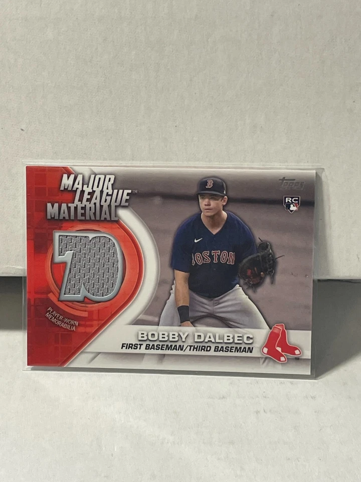 2021 Topps Series 2 Bobby Dalbec Major League Material Rookie Jersey Relic - Image 1 of 1