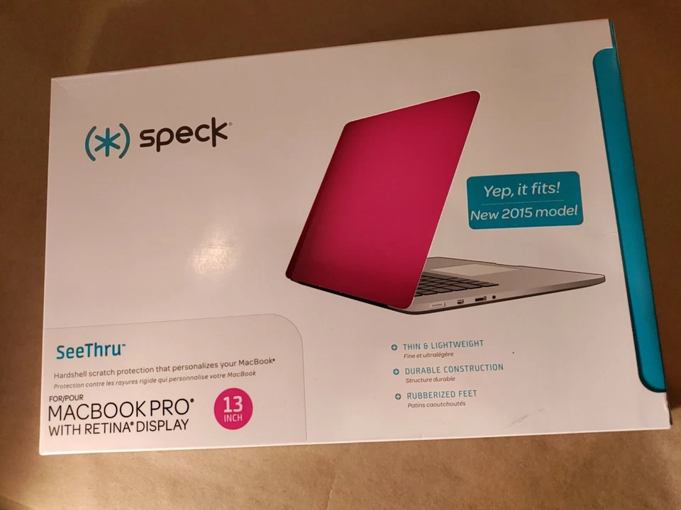 Spk-a2817 Speck Apple MacBook Pro 13 SeeThru Case W Retina Display Hot Lips Pink 848709009692