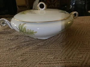 Evergreen Covered Serving Dish By Craftsman,Japan Previously Owned  - Imagen 1 de 7