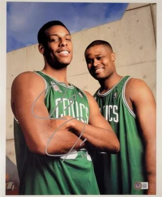 Foto autógrafa firmada por Paul Pierce de los Boston Celtics 11x14 ~ Beckett BAS Foto 1 de 3