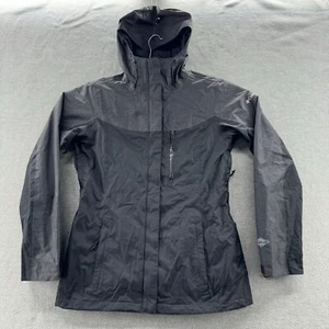 columbia mujer talla s negro omni tech impermeable con capucha chaqueta de lluvia - Imagen 1 de 11