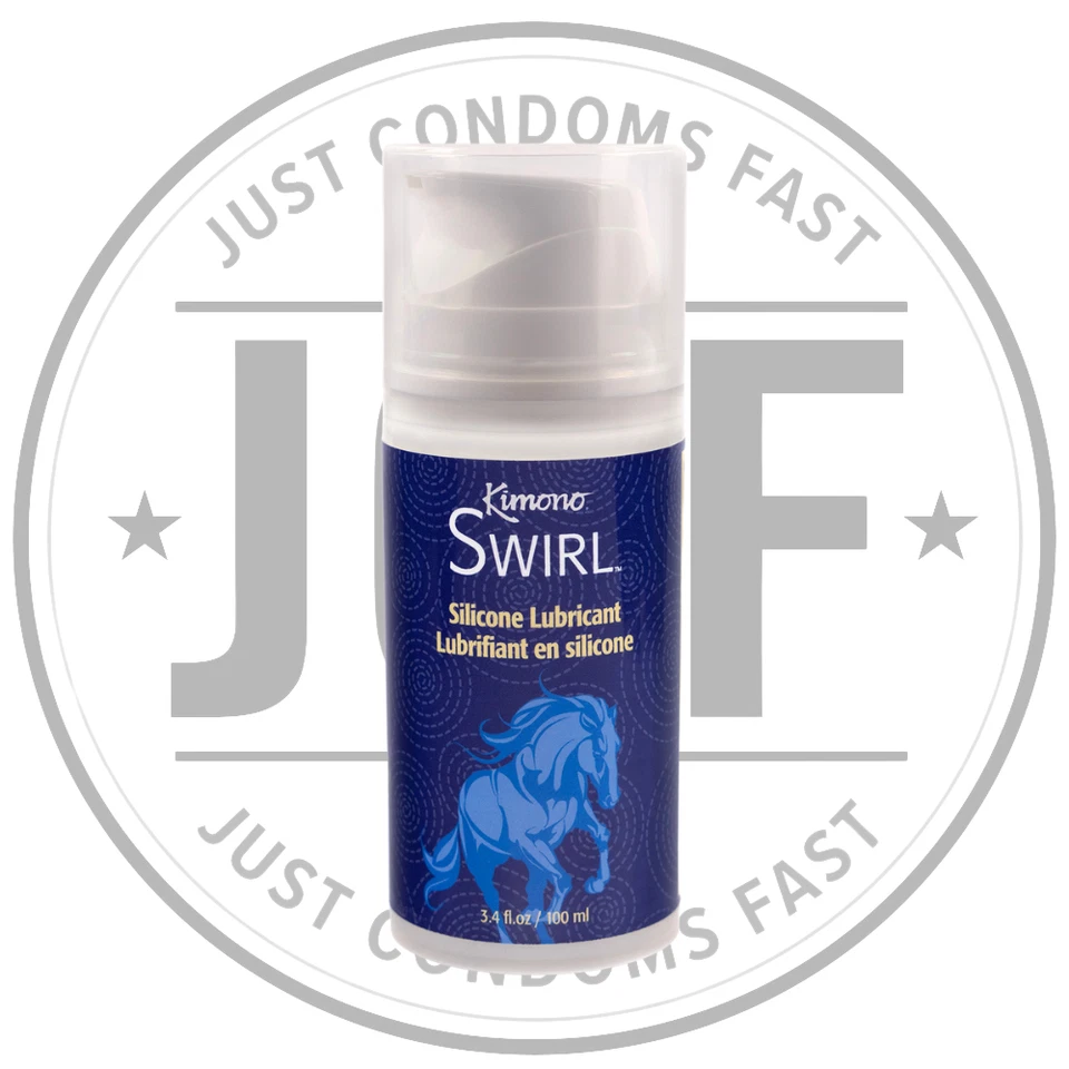 Lubricante de silicona SMOOTH Kimono Swirl botella de 3,4 oz | DIRECTAMENTE DEL FABRICANTE Foto 1 de 4