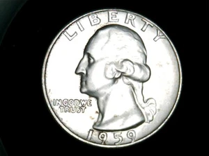 1959 90% Silver Washington Quarter Double Die Obverse and Reverse - Picture 1 of 8