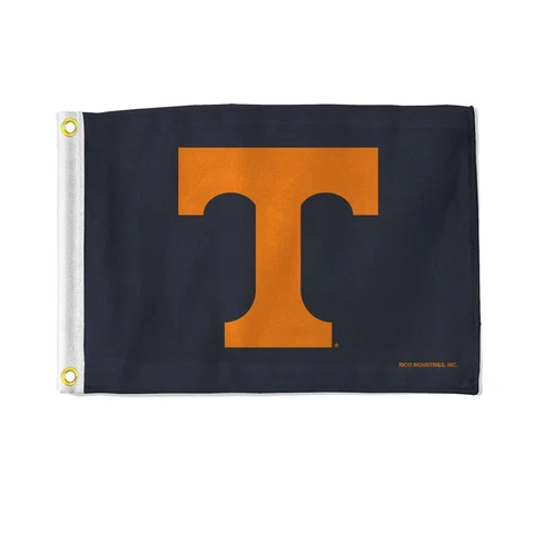 Tennessee Volunteers Vols UT 12.5" x 18" Boat Flag Golf Cart Flag - TN Grey Cover