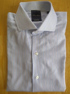 NWOT Brooks Brothers Golden Fleece Blue White Stripe 15-33 Regent MSRP $225 - Picture 1 of 6