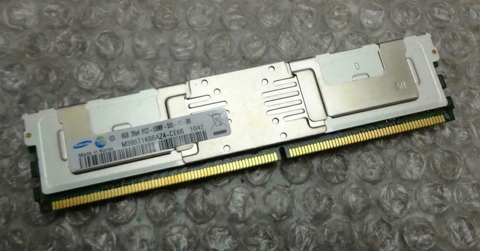 8GB Samsung M395T1K66AZ4-CE66 PC2-5300F DDR2 FB-DIMM Server Memory  F511-1262 - Image 1 of 1