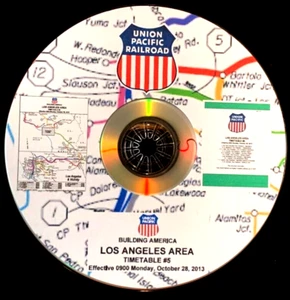 Union Pacific 2013 Los Angeles Area Timetable #5 PDF Pages on DVD - Picture 1 of 8