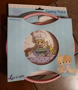 Precious Moments Luv n' Care Feeding Plate Pink - Picture 1 of 4